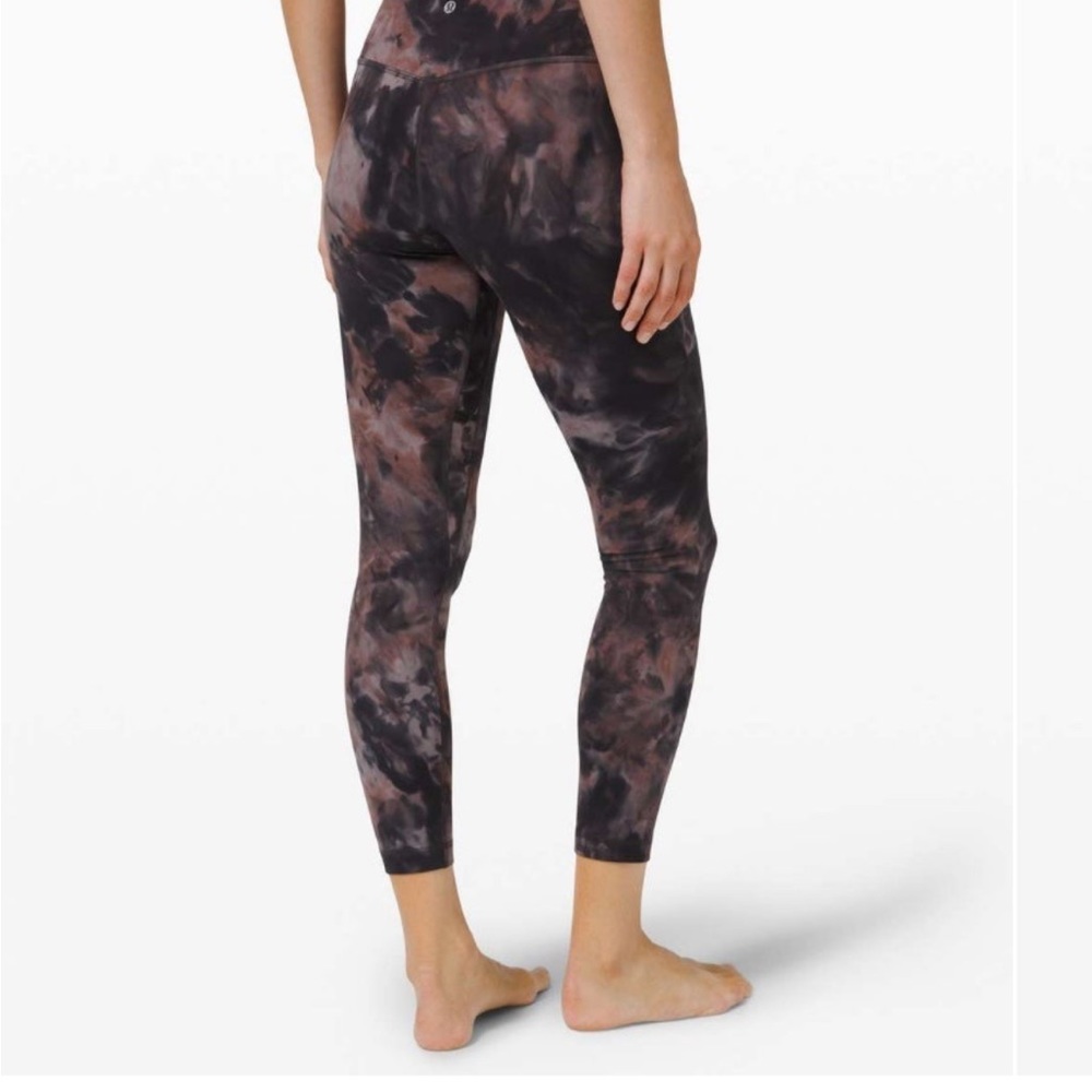 Lululemon align pant 23” size6 diamond dye grey pink pastel
